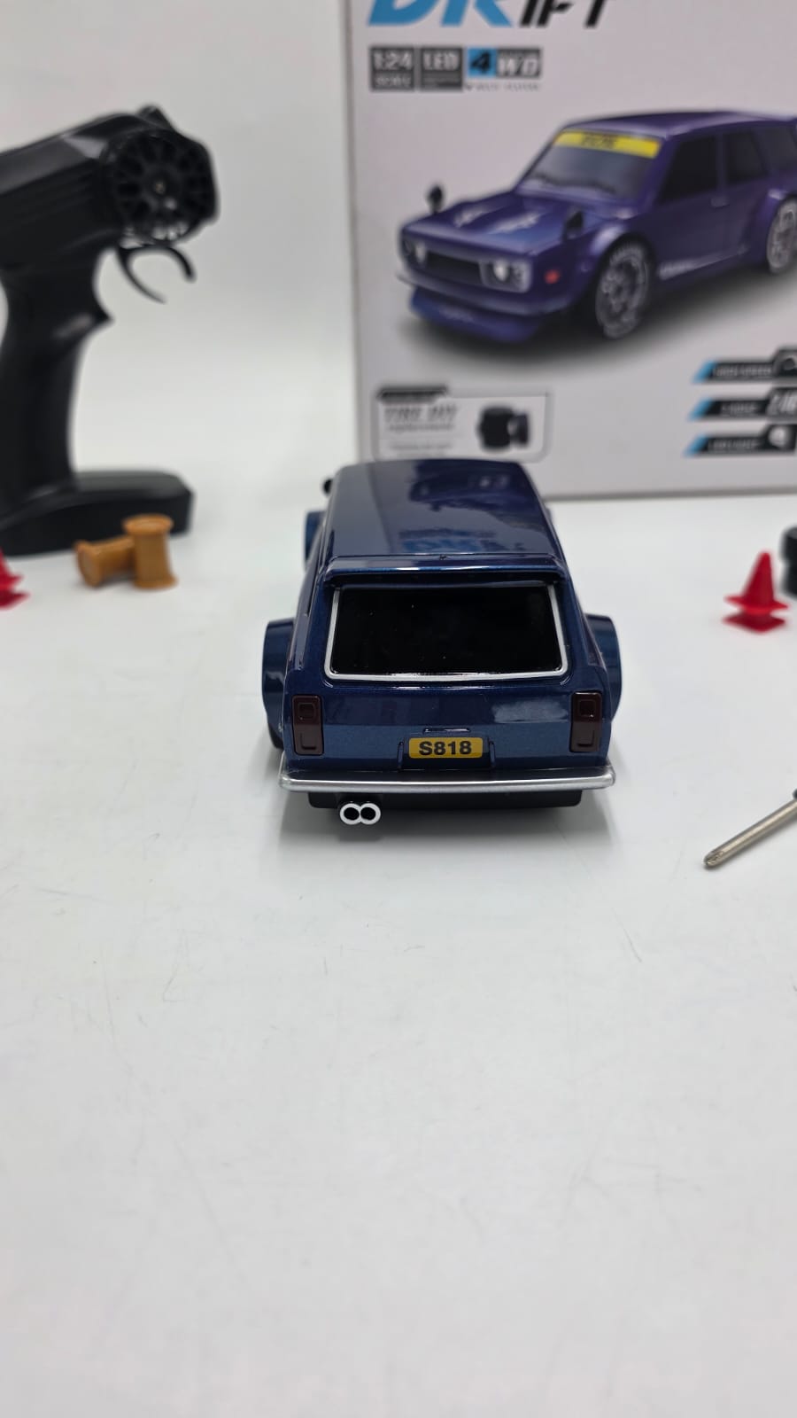 Dutsan Drift Racing RC Car – Blue Edition | 20KM/H | 4WD with Extra Drift Tires
