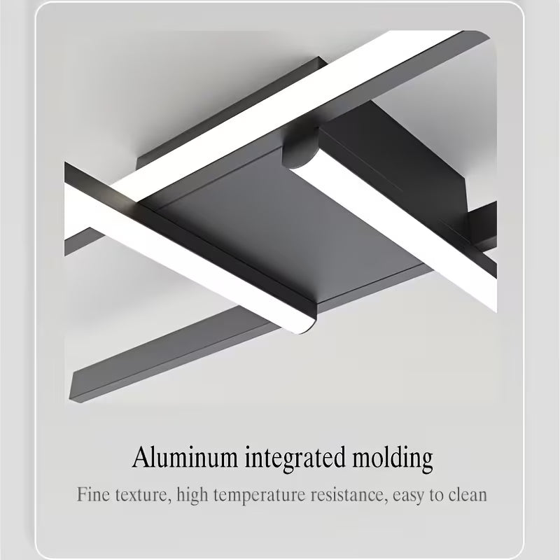 LED Ceiling Light, Elegant Design Ceiling Light, 4 Built-In LED Panels