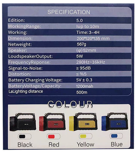 SOLAR FLASHLIGHT + BLUETOOTH SPEAKER – PERFECT FOR LOADSHEDDING!