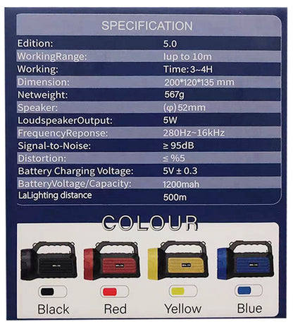 SOLAR FLASHLIGHT + BLUETOOTH SPEAKER – PERFECT FOR LOADSHEDDING!