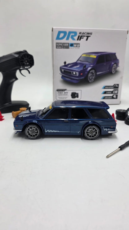 Dutsan Drift Racing RC Car – Blue Edition | 20KM/H | 4WD with Extra Drift Tires
