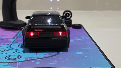 BMW E30 RC Drift Car 1:24 Scale 4WD | 20KM/H High-Speed Remote Control Racing Car with LED Lights, Drift Tires & Battery Included