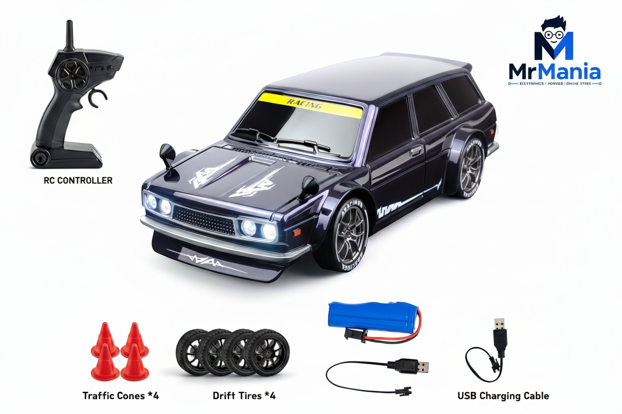 Black RC Drift Car - Mr Mania Style