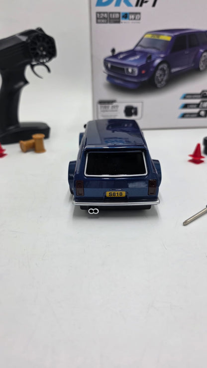 Dutsan Drift Racing RC Car – Blue Edition | 20KM/H | 4WD with Extra Drift Tires