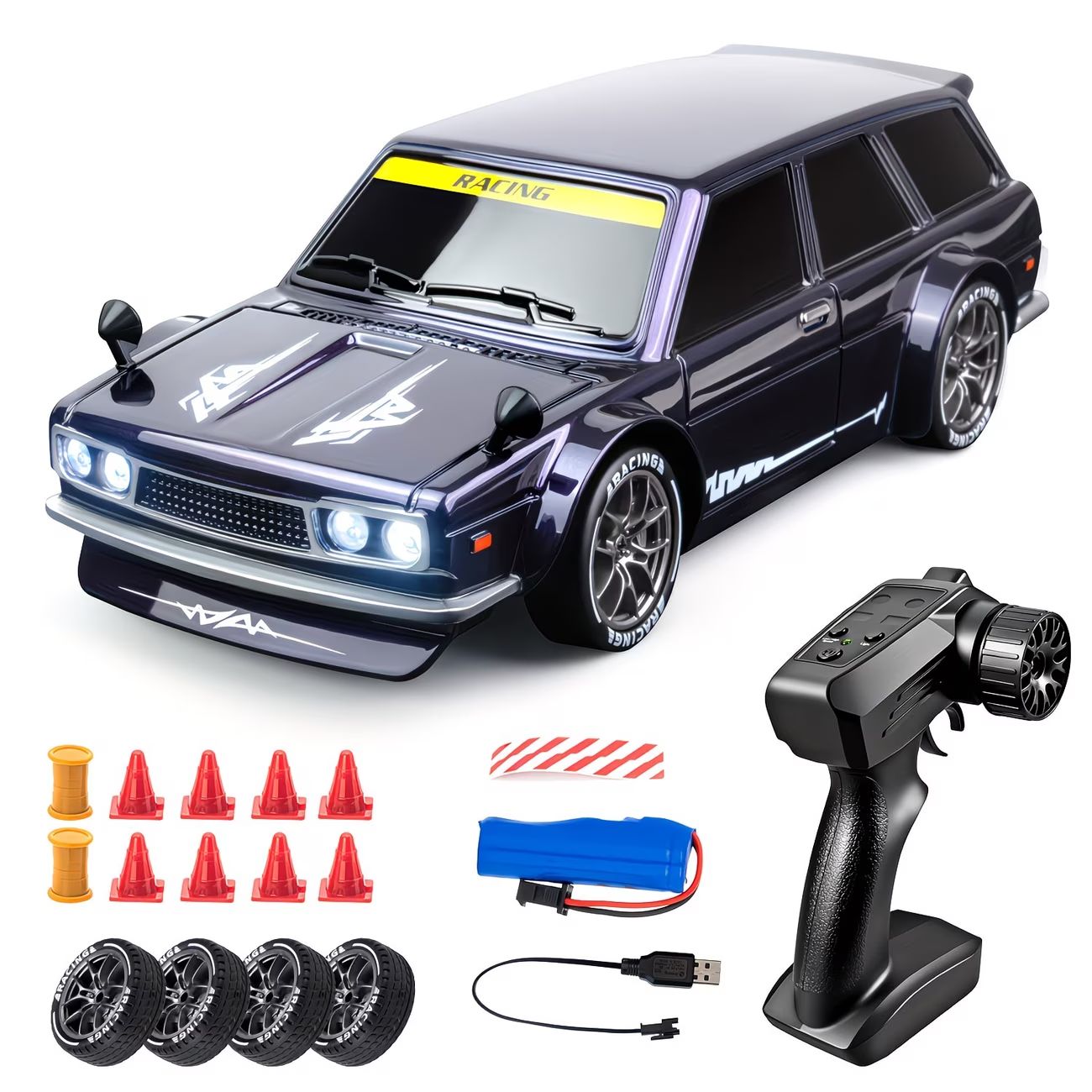Dutsan Drift Racing RC Car – 20KM/H | 4WD with Extra Drift Tires