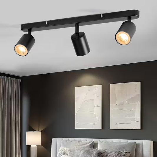 Ceiling Light with 3 Bulbs, Rotatable GU10 LED Ceiling Light
