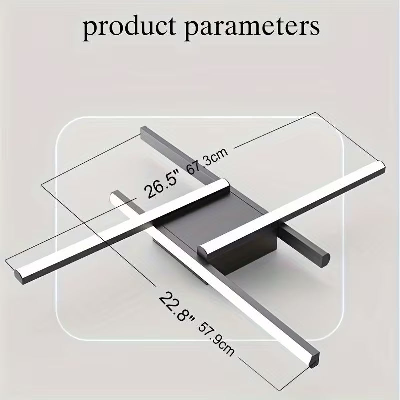 LED Ceiling Light, Elegant Design Ceiling Light, 4 Built-In LED Panels
