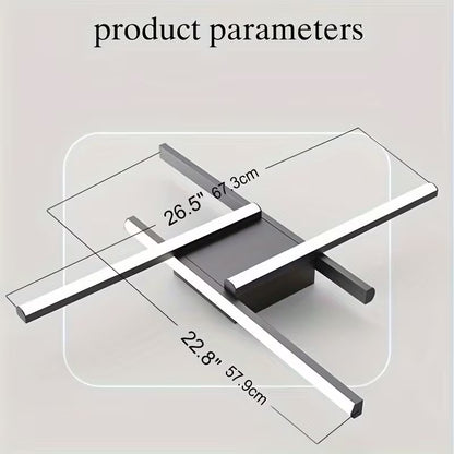 LED Ceiling Light, Elegant Design Ceiling Light, 4 Built-In LED Panels
