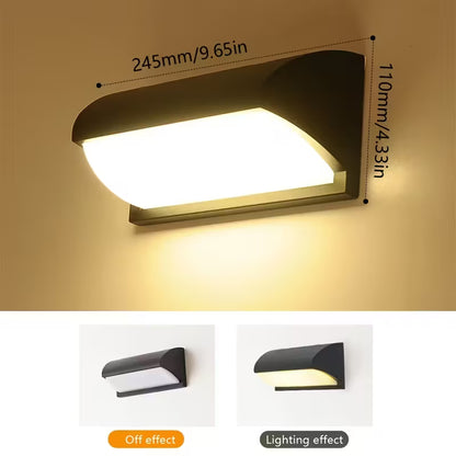 Outdoor LED Wall Light – 16W & 30W, Cold White, Weatherproof Garden & Pathway Lamp